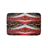 Abstract Rood Wit Zwart Douche Mat badkamer (Voorkant)