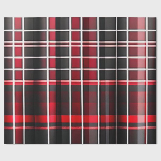 Abstract rood zwart geplakt Populair Collectie Cadeaupapier (Vlak)