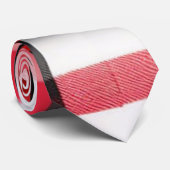 Abstract Rood-Zwart Geruit Moderne Collectie Stropdas (Opgerold)