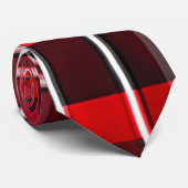 Abstract rood zwart karos Populaire Collectie Stropdas (Opgerold)