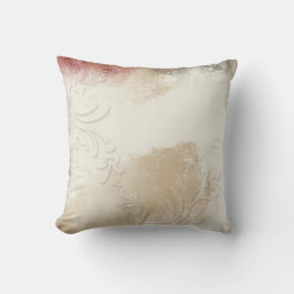 Abstract rooddecor van Cream Tan Kussen
