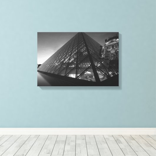 Abstract roof canvas print (Insitu (Houten vloer))