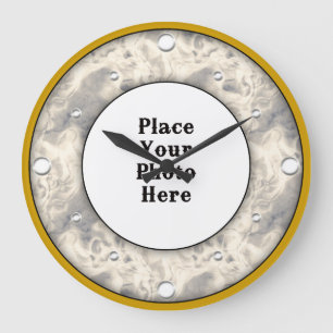 Abstract Rook Lijst Uw fotowandklok Grote Klok