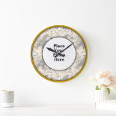 Abstract Rook Lijst Uw fotowandklok Grote Klok (Huis)