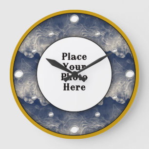 Abstract Rook Lijst Uw fotowandklok Grote Klok