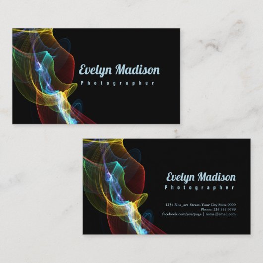 Abstract rooklint y78u visitekaartje (Voorkant / Achterkant)