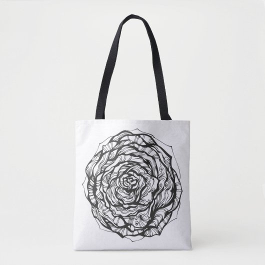 Abstract Roos 2 Tote Bag (Voorkant)