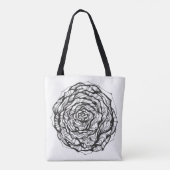 Abstract Roos 2 Tote Bag (Achterkant)