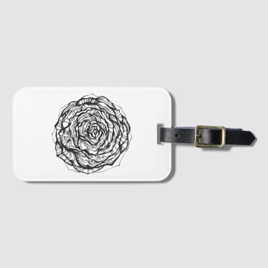 Abstract Roos Bagagelabel (Voorkant (horizontaal))