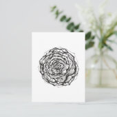 Abstract Roos Briefkaart (Staand voorkant)