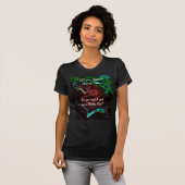 Abstract Roos dames met een T-shirt voor Valentij (Voorkant volledig)