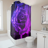Abstract roos douchegordijn (In situ)
