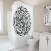 Abstract Roos Douchegordijn (In situ)