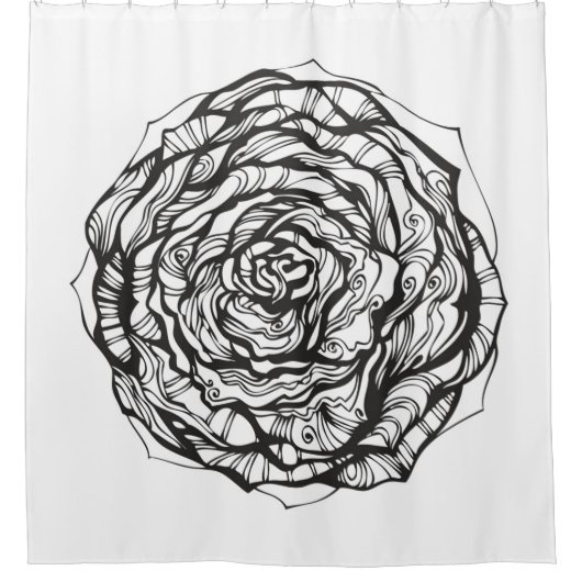 Abstract Roos Douchegordijn (Voorkant)