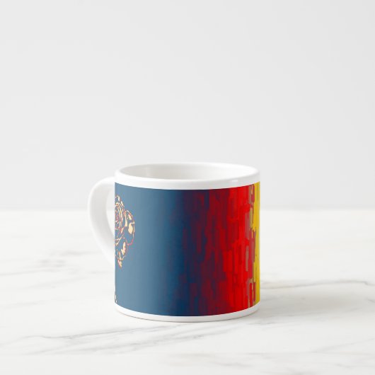 Abstract Roos Espresso Mok (Links)