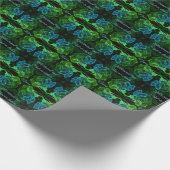 Abstract Roos Fantasy Flower Gepersonaliseerd Cadeaupapier (Hoek)