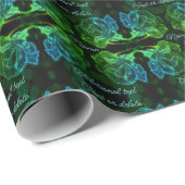 Abstract Roos Fantasy Flower Gepersonaliseerd Cadeaupapier (Rol Hoek)