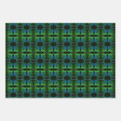 Abstract Roos Fantasy Flower Gepersonaliseerd Inpakpapier Vel (Voorkant)