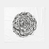 Abstract Roos Fleece Deken (Voorkant (Horizontaal))