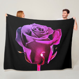 Abstract roos fleece deken