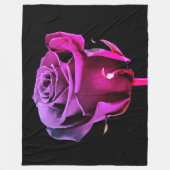 Abstract roos fleece deken (Voorkant)