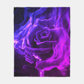 Abstract roos fleece deken (Voorkant)