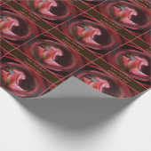 Abstract Roos Flower  gepersonaliseerd Cadeaupapier (Hoek)