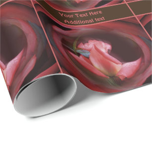 Abstract Roos Flower  gepersonaliseerd Cadeaupapier