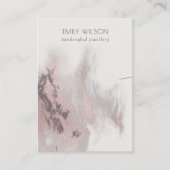 Abstract Roos Gold Agate Ketting Band display Visitekaartje (Voorkant)