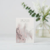 Abstract Roos Gold Agate Ketting Band display Visitekaartje (Staand voorkant)