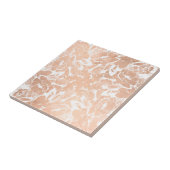 Abstract Roos Gold Floral Patroon Tegeltje (Zijkant)