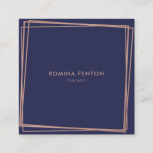 Abstract Roos Gold Foil Lijsten Moderne Profession Vierkante Visitekaartje