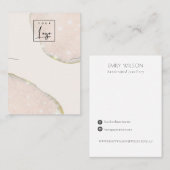 Abstract Roos Gold Ketting Band Logo beeldscherm Visitekaartje (Voorkant / Achterkant)