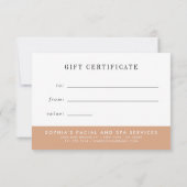 Abstract Roos Gold Marble Gift Certificate (Achterkant)