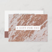 Abstract Roos Gold Pattern-certificaat (Voorkant / Achterkant)