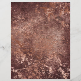 Abstract Roos Gold Textures Scrapbook Paper Sheet