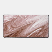 Abstract Roos Goud Wit Abstract Swirls Bureaumat (Voorkant)