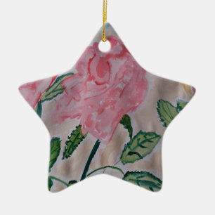 Abstract Roos keramisch Ornament