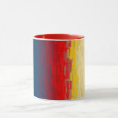 Abstract Roos keramische Mok (Midden)