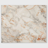 Abstract Roos Koraal Blush Grijze marmer Stone Cadeaupapier (Vlak)