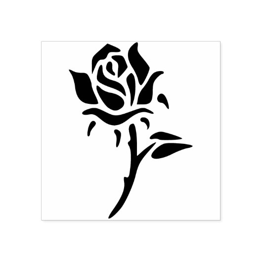 abstract roos, kunststempel rubberstempel (Afrduk)