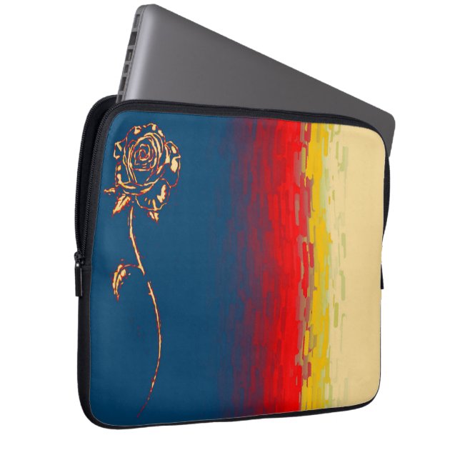 Abstract Roos-laptop — Sleeve (Voorkant Rechts)