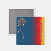 Abstract Roos Magnet (Voorkant / Achterkant)