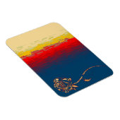 Abstract Roos Magnet Magneet (Rechterzijde)