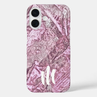 Abstract Roos monogram iPhone 16 Hoesje