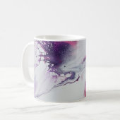 Abstract roos motief. koffiemok (Voorkant links)