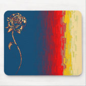Abstract Roos Mousepad Muismat (Voorkant)