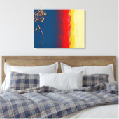 Abstract Roos omgepakt Canvas Afdruk (Insitu (Slaapkamer))
