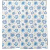 Abstract Roos Patroon Douchegordijn (Voorkant)