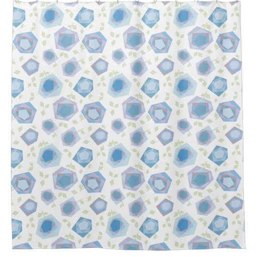 Abstract Roos Patroon Douchegordijn (Voorkant)